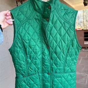 Barbour Green Quilted vest
